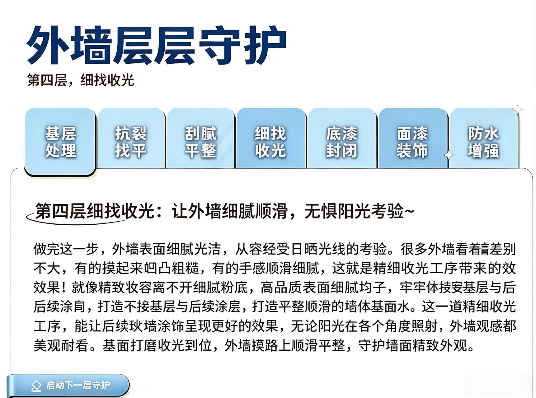 第四层细找收光：让外墙细腻顺滑